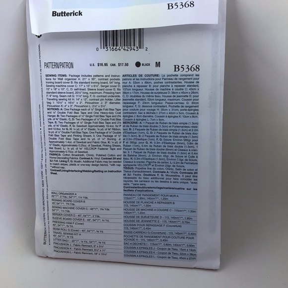 BUTTERICK WAVERLY PATTERN B5368 - Picture 15 of 16